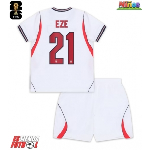 Inglaterra Eberechi Eze #21 Primera Equipación Niños Mundial 2026 Manga Corta (+ Pantalones cortos)